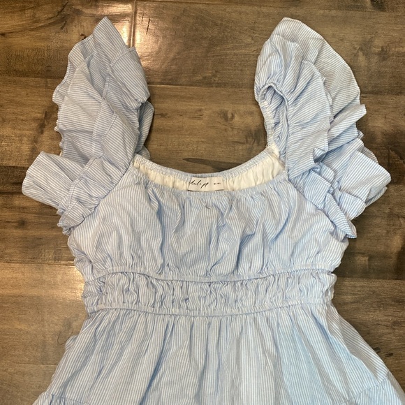 Petal and Pup Linda Striped Midi Dress Large - Picture 8 of 10